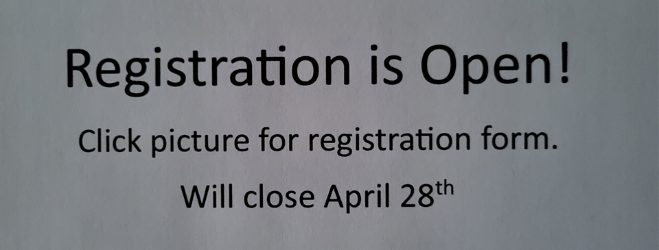 Registration is Open! Visit Registration tab for online registration.